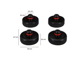 Sada gumových podložiek pre zdvihák JACK PAD SET 4T pre vozidlá Tesla, 4 ks