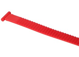 Upínací pásik pre nosič bicyklov na ťažné zariadenie, dĺžka 27 cm, červený - náhradný diel