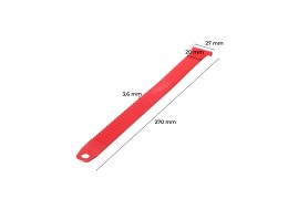 Upínací pásik pre nosič bicyklov na ťažné zariadenie, dĺžka 27 cm, červený - náhradný diel