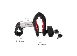 Rameno / držiak rámu bicykla k nosiču na ťažné zariadenie, krátke, dĺžka 7 cm - náhradný diel