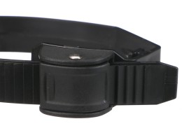 Rýchloupínací pásik pre nosič kol na ťažné zariadenie, dĺžka 38 cm, čierny - náhradný diel