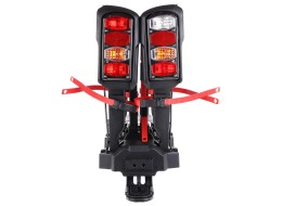 Nosič bicyklov na ťažné zariadenie E-BIKE 2 PREMIUM - 2 elektrobicykle, nosnosť 60 kg, skladací