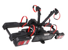 Nosič bicyklov na ťažné zariadenie E-BIKE 2 PREMIUM - 2 elektrobicykle, nosnosť 60 kg, skladací