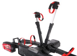 Nosič bicyklov na ťažné zariadenie E-BIKE 2 PRO - 2 elektrobicykle, nosnosť 60 kg, skladací