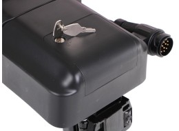 Nosič bicyklov na ťažné zariadenie E-BIKE 3 PRO - 3 elektrobicykle, nosnosť 60 kg, skladací