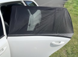Slnečná clona na bočné okno auta / návlek na dvere CAR SUNSHADE SET 1, veľ. S, 2 ks