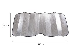 Slnečná clona na predné okno auta CAR SUNSHADE PRO 6, 150 x 70 cm