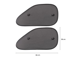 Slnečná clona s prísavkou na bočné okno auta CAR SUNSHADE SET 9, 65 x 38 cm, 2 ks