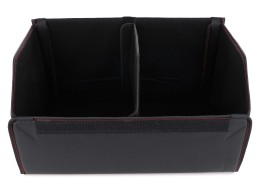 Organizér do kufra auta CAR COMPACT LEATHER L, 2 přihrádky, skládací, s víkem