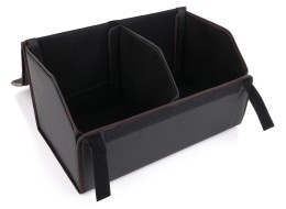 Organizér do kufra auta CAR COMPACT LEATHER L, 2 přihrádky, skládací, s víkem