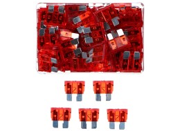 Sada nožových automobilových poistiek MECHANIC FUSE SET 10A, 100 ks