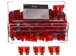 Sada nožových automobilových poistiek MECHANIC FUSE SET 10A, 100 ks