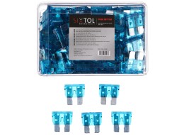 Sada nožových automobilových poistiek MECHANIC FUSE SET 15A, 100 ks