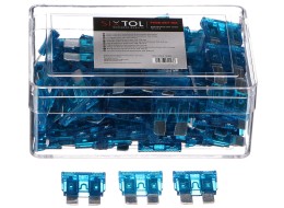 Sada nožových automobilových poistiek MECHANIC FUSE SET 15A, 100 ks