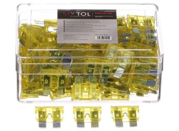Sada nožových automobilových poistiek MECHANIC FUSE SET 20A, 100 ks