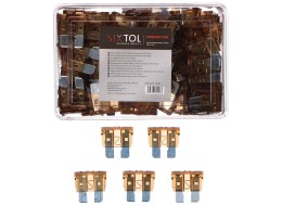 Sada nožových automobilových poistiek MECHANIC FUSE SET 7,5A, 100ks