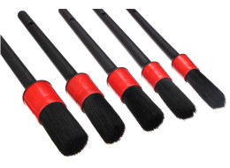Sada mäkkých precíznych štetcov na čistenie auta CAR DETAILING BRUSH 5 SOFT, 5 ks