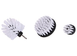 Sada kartáčov na vŕtačku na čistenie auta CAR DETAILING DRILL BRUSH 3 SOFT, 3 ks