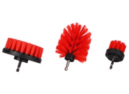 Sada kefiek na vŕtačku na čistenie auta CAR DETAILING DRILL BRUSH 3 MEDIUM, 3 ks