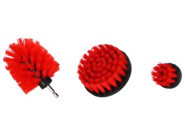 Sada kefiek na vŕtačku na čistenie auta CAR DETAILING DRILL BRUSH 3 MEDIUM, 3 ks