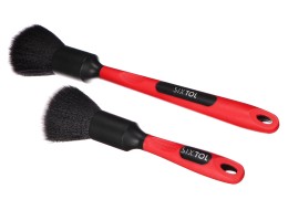 Sada precíznych štetcov na čistenie auta s ergo rukoväťou CAR DETAILING BRUSH 2 PRO, 2ks