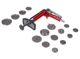 Pneumatický stláčač brzdových piestov MECHANIC BRAKE SET PNEU 16, sada 16 ks