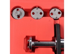 Pneumatický stláčač brzdových piestov MECHANIC BRAKE SET PNEU 16, sada 16 ks