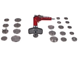 Pneumatický stláčač brzdových piestov MECHANIC BRAKE SET PNEU 23, sada 23 ks