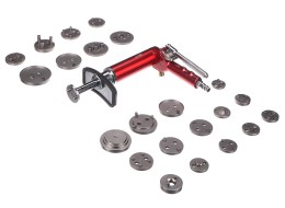 Pneumatický stláčač brzdových piestov MECHANIC BRAKE SET PNEU 23, sada 23 ks