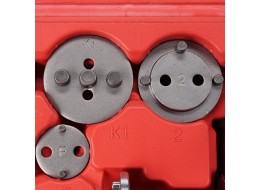 Pneumatický stláčač brzdových piestov MECHANIC BRAKE SET PNEU 23, sada 23 ks