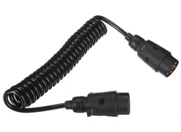Prepojovací špirálový kábel zástrčky ťažného zariadenia TRAILER CABLE 3, 7-7pin, 3 m