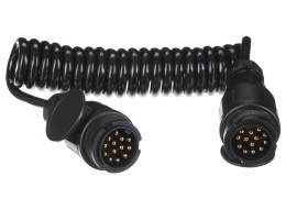 Prepojovací špirálový kábel zástrčky ťažného zariadenia TRAILER CABLE 4, 13-13pin, 3 m