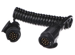 Prepojovací špirálový kábel zástrčky ťažného zariadenia TRAILER CABLE 4, 13-13pin, 3 m