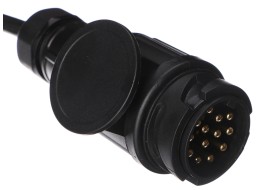 Prepojovací špirálový kábel zástrčky ťažného zariadenia TRAILER CABLE 4, 13-13pin, 3 m
