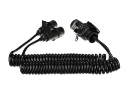Prepojovací špirálový adaptér z 15pin na 2×7pin zástrčku (S+N) TRAILER CABLE 9, 24V, 3,5m