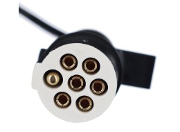 Prepojovací špirálový kábel 7pin typ S TRAILER CABLE 10, plastová zástrčka, 24V, 3,5 m