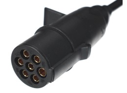 Prepojovací špirálový kábel 7pin typ N TRAILER CABLE 11, plastová zástrčka, 24V, 3,5 m