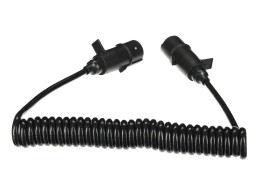 Prepojovací špirálový kábel 7pin typ N TRAILER CABLE 11, plastová zástrčka, 24V, 3,5 m
