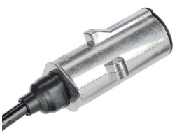 Prepojovací špirálový kábel 7pin typ N TRAILER CABLE 13, kovová zástrčka, 24V, 3,5m