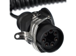 Prepojovací špirálový EBS kábel 7pin TRAILER CABLE 14, 24V, 3,5 m