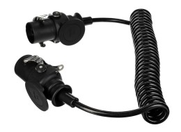 Prepojovací špirálový EBS kábel 7pin TRAILER CABLE 14, 24V, 3,5 m