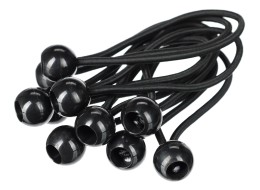 Sada upínacích gúm s guličkou CARGO CORD SET 3, 15 cm, 10 ks