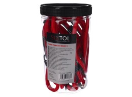 Sada gumových upínacích popruhov/gumicukov CARGO CORD SET BASIC 8, 8 ks