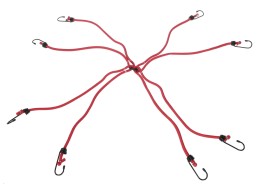 Gumové upínacie popruhy/gumičky pavúk CARGO CORD SPIDER BASIC 80, 80cm, 8 ramien