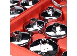 Sada kalíškových kľúčov na olejové filtre MECHANIC OIL WRENCH 16, 16 ks