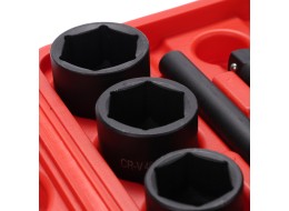 Sada nástrčných hlavíc s račňou MECHANIC WRENCH SET 2, heavy-duty, 21 ks