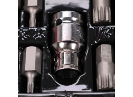 Sada Torx bitov v kovovom puzdre MECHANIC TORX SET 1, 40 ks