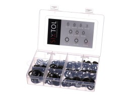 Sada tesniacich krúžkov z NBR a ocele MECHANIC RING SET 3, M6–M24, 180 ks