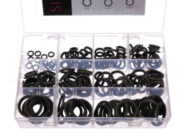 Sada tesniacich krúžkov z NBR a ocele MECHANIC RING SET 3, M6–M24, 180 ks