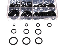 Sada tesniacich krúžkov z NBR a ocele MECHANIC RING SET 3, M6–M24, 180 ks